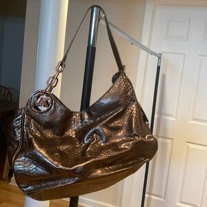 Michael Kors Metallic Bronze Shoulder Bag